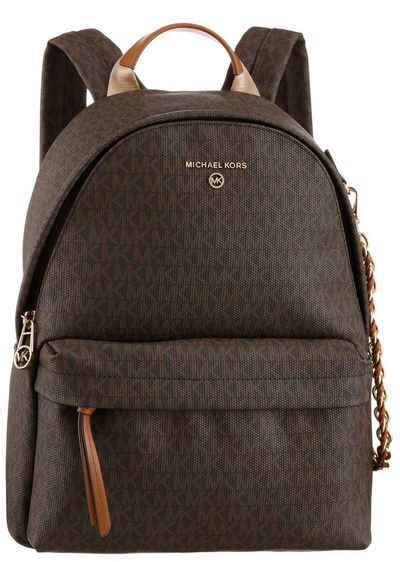 damen rucksack leder michael kors grau|Michael Kors Rucksäcke für Damen .